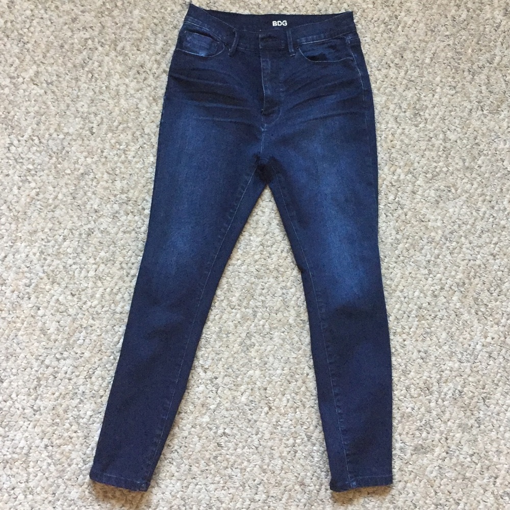 BDG Dark Blue Skinny Jeans, 26 waist, 30 length